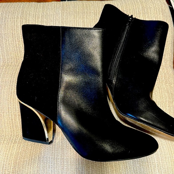 INC black boots with gold accent - Picture 1 of 4